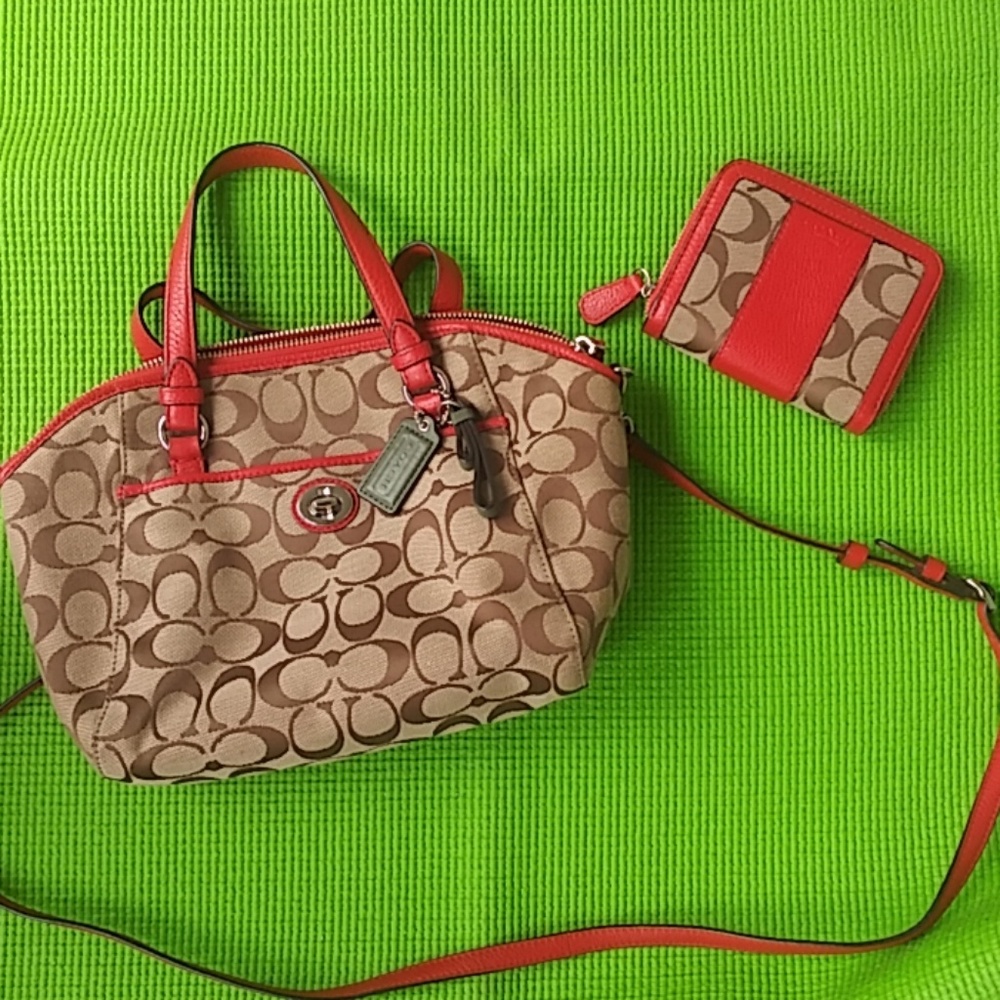 Coach with wallet